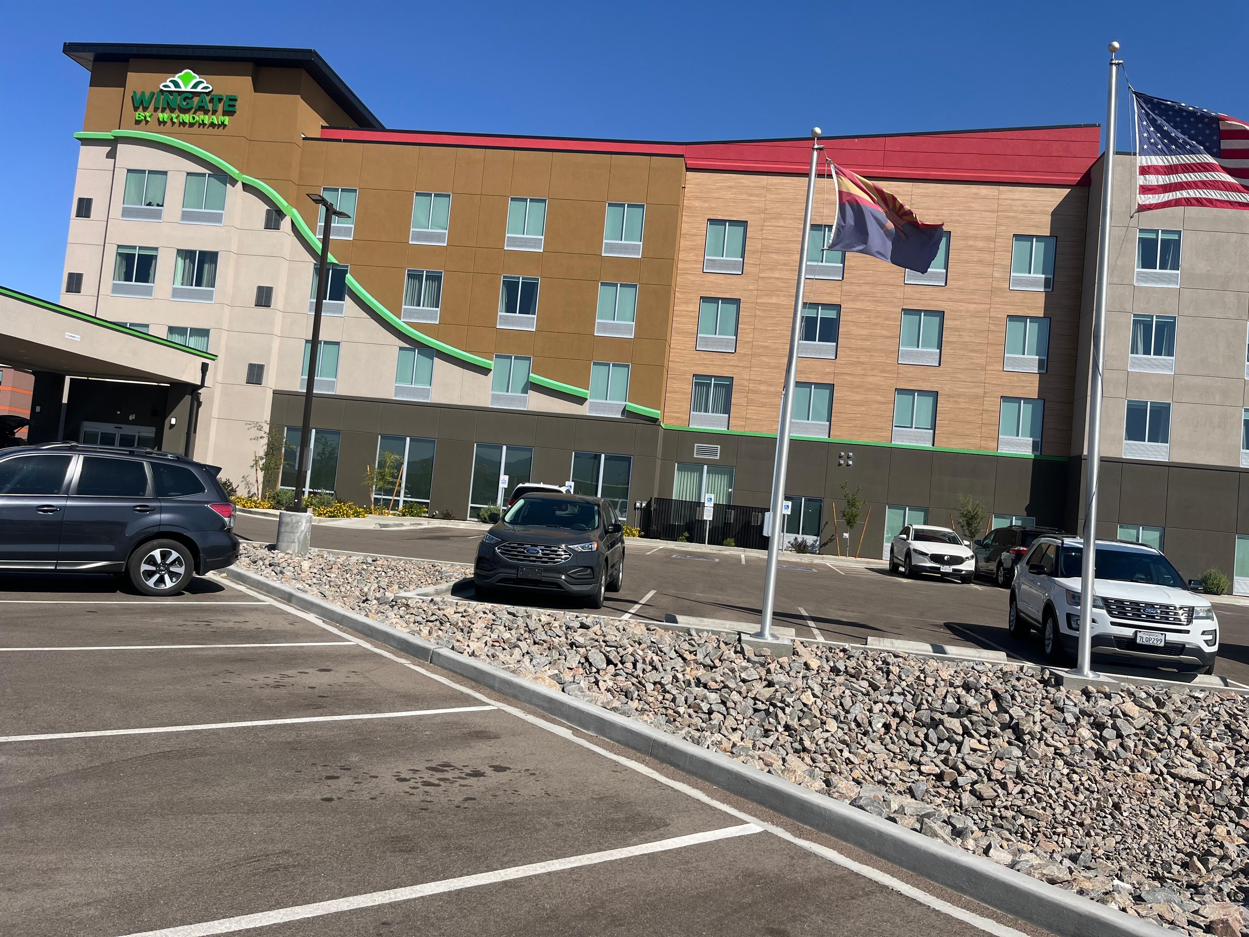 Front of hotel