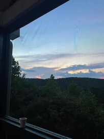 Back porch view.