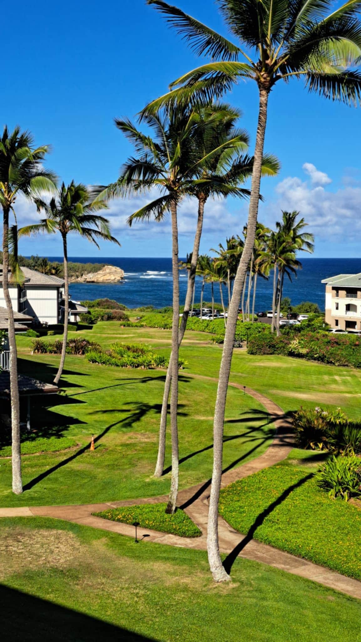 View from balcony looking towards Shipwreck Beach