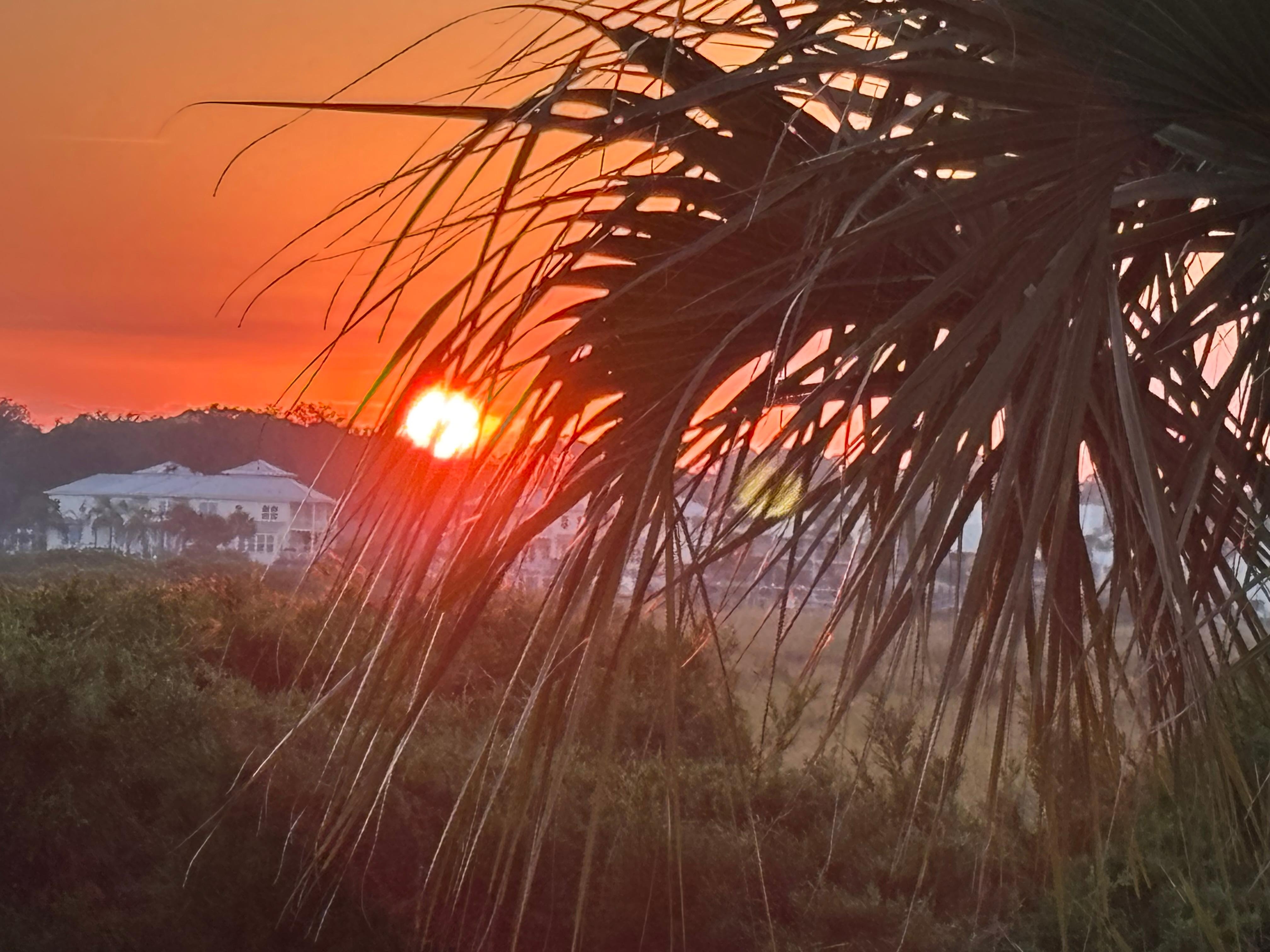 Sunset from the porch
