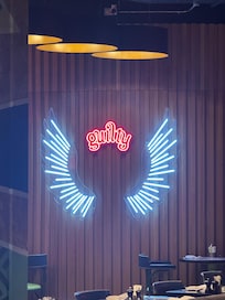 Next to the bar