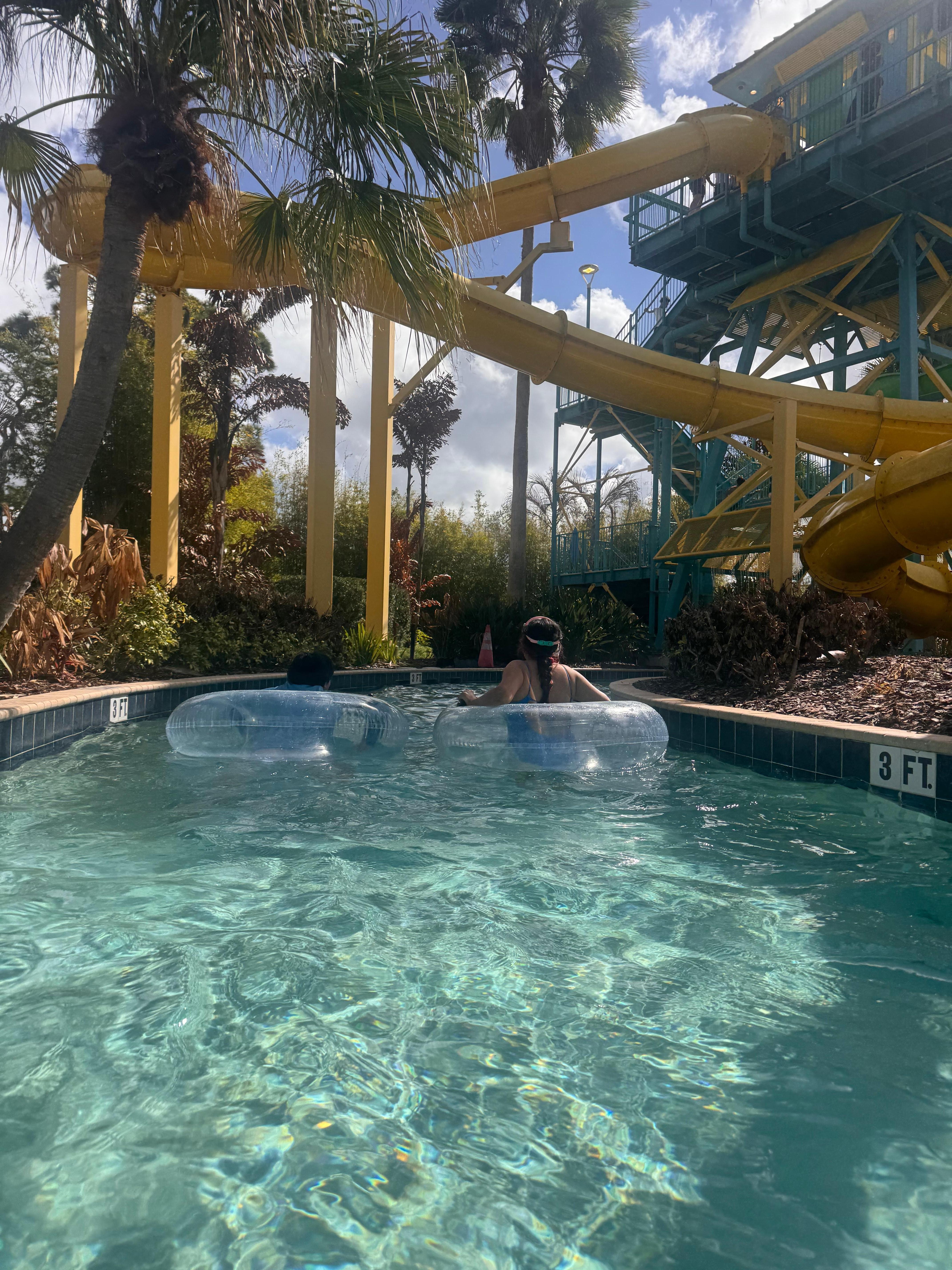 Lazy river was relaxing..