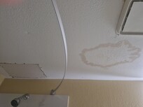 Bathroom ceiling.