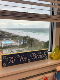 View from the window in the kitchen.