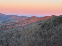 Sunrise from window in our room.