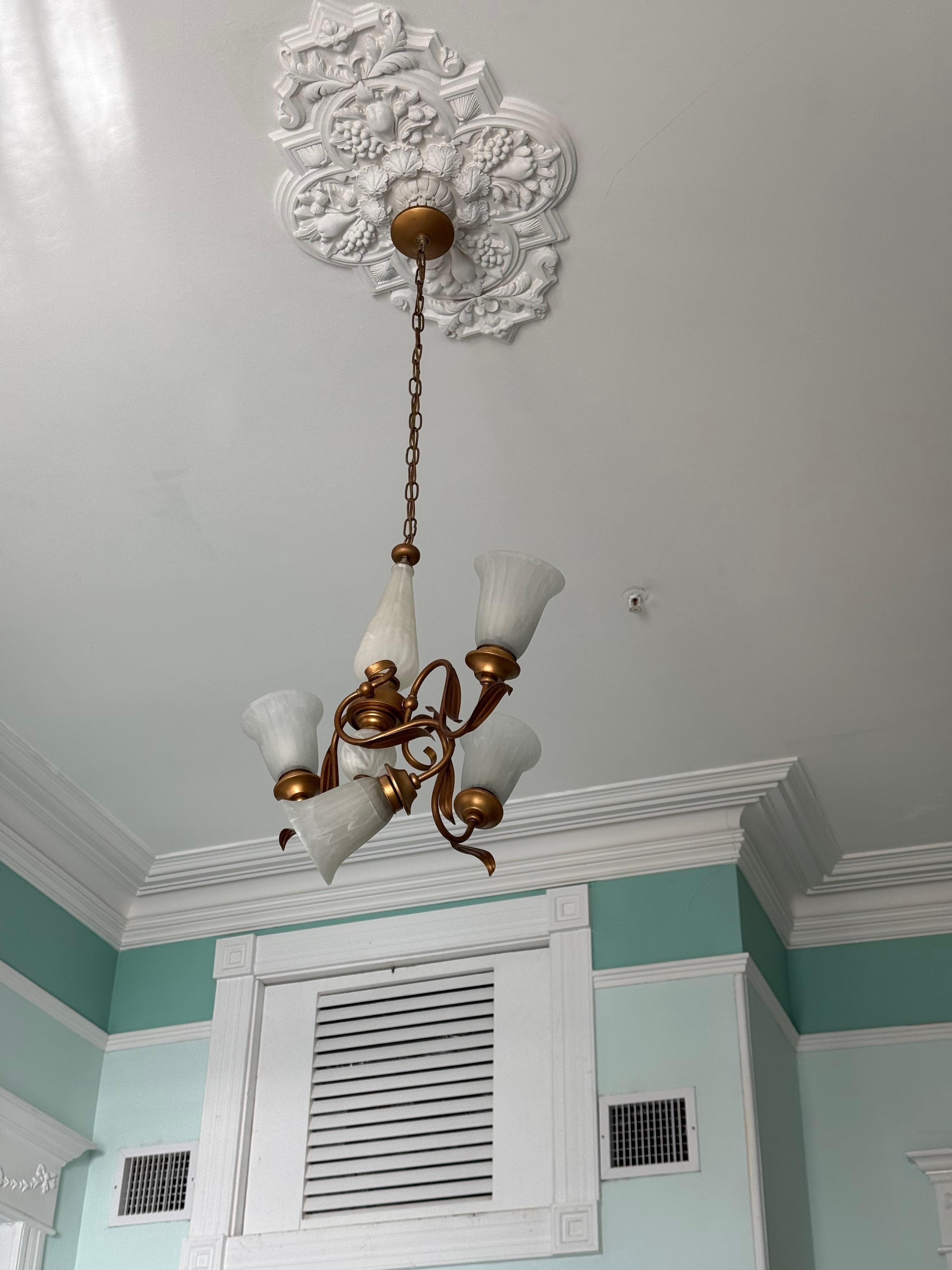 The broken light fixture was pretty indicative of the worn out nature of this property.