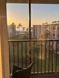 The morning view was lovely.