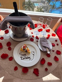 The staff decorated my room for my birthday!