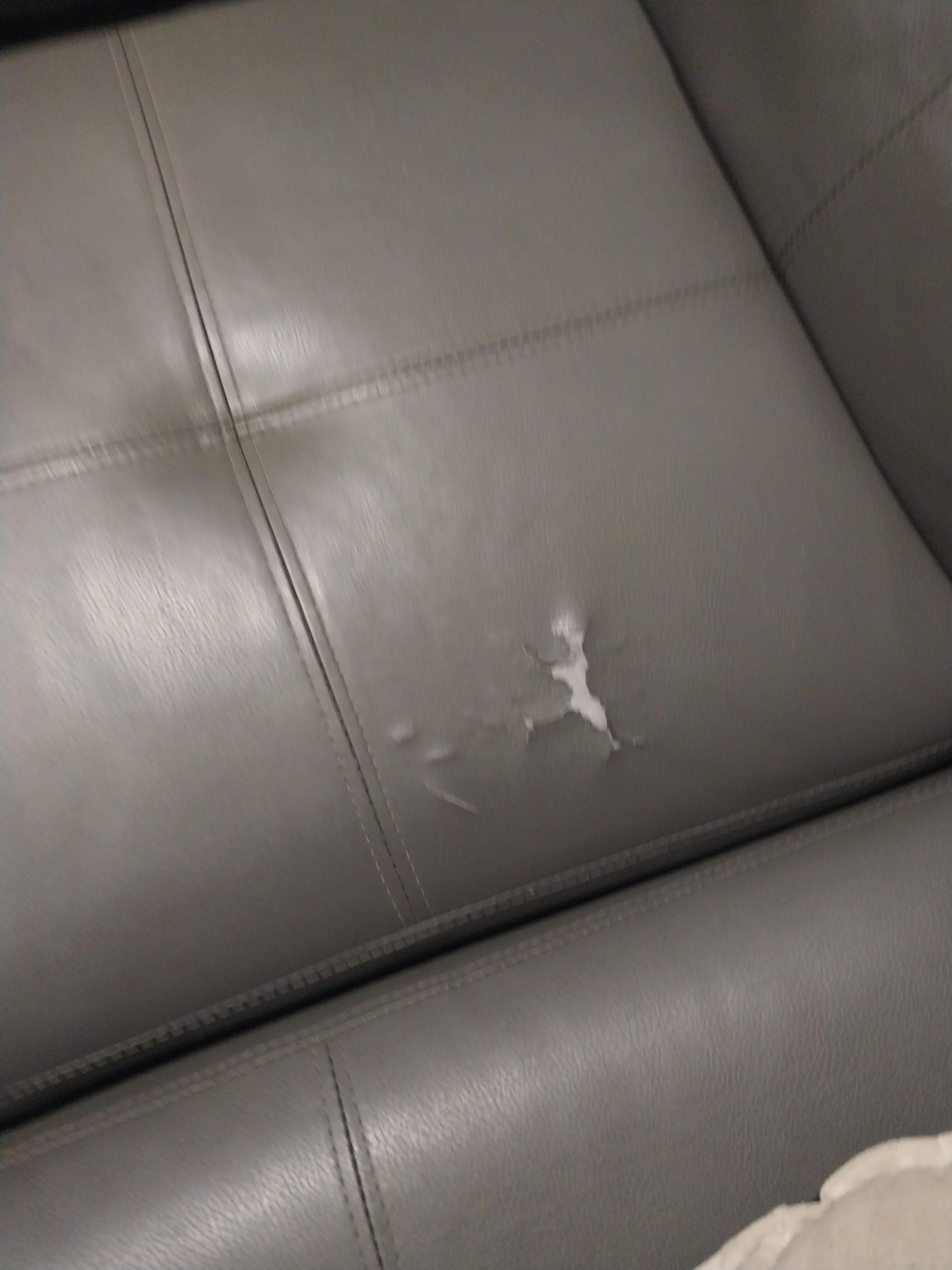 Cracked sofa