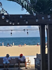 View from the hotel entrance