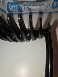 Not washed properly, still dried potato on it
