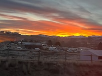 Winter morning view from dining area