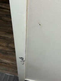 Bathroom wall stains (these covered every wall in the bathroom)