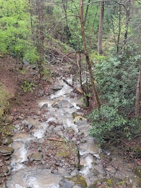 Looking over the balcony