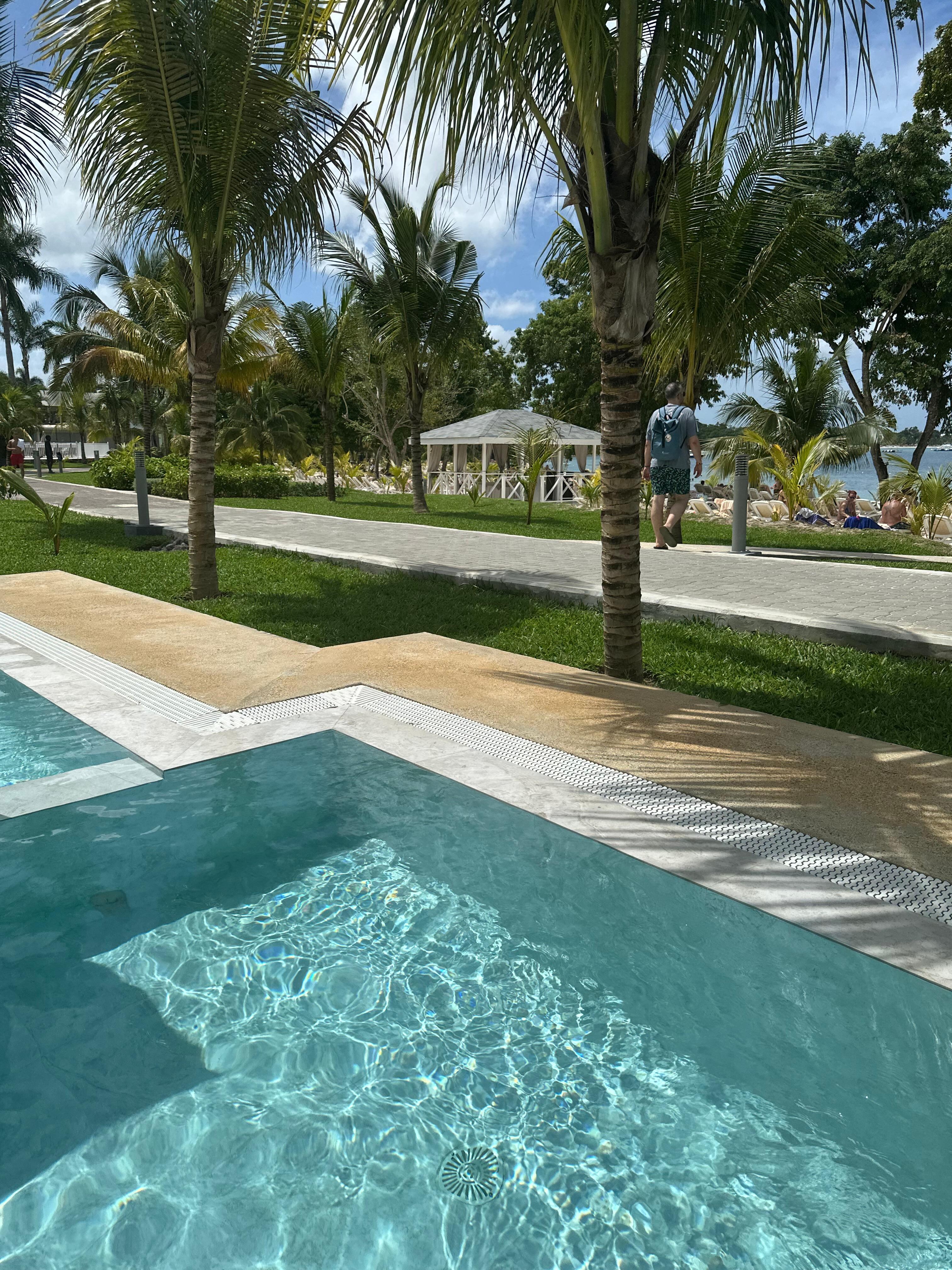View from our room pool