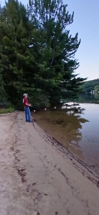 Fishing on Sawyer Lake
