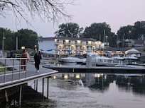A glimpse of the Inn and Boardwalk in the evening