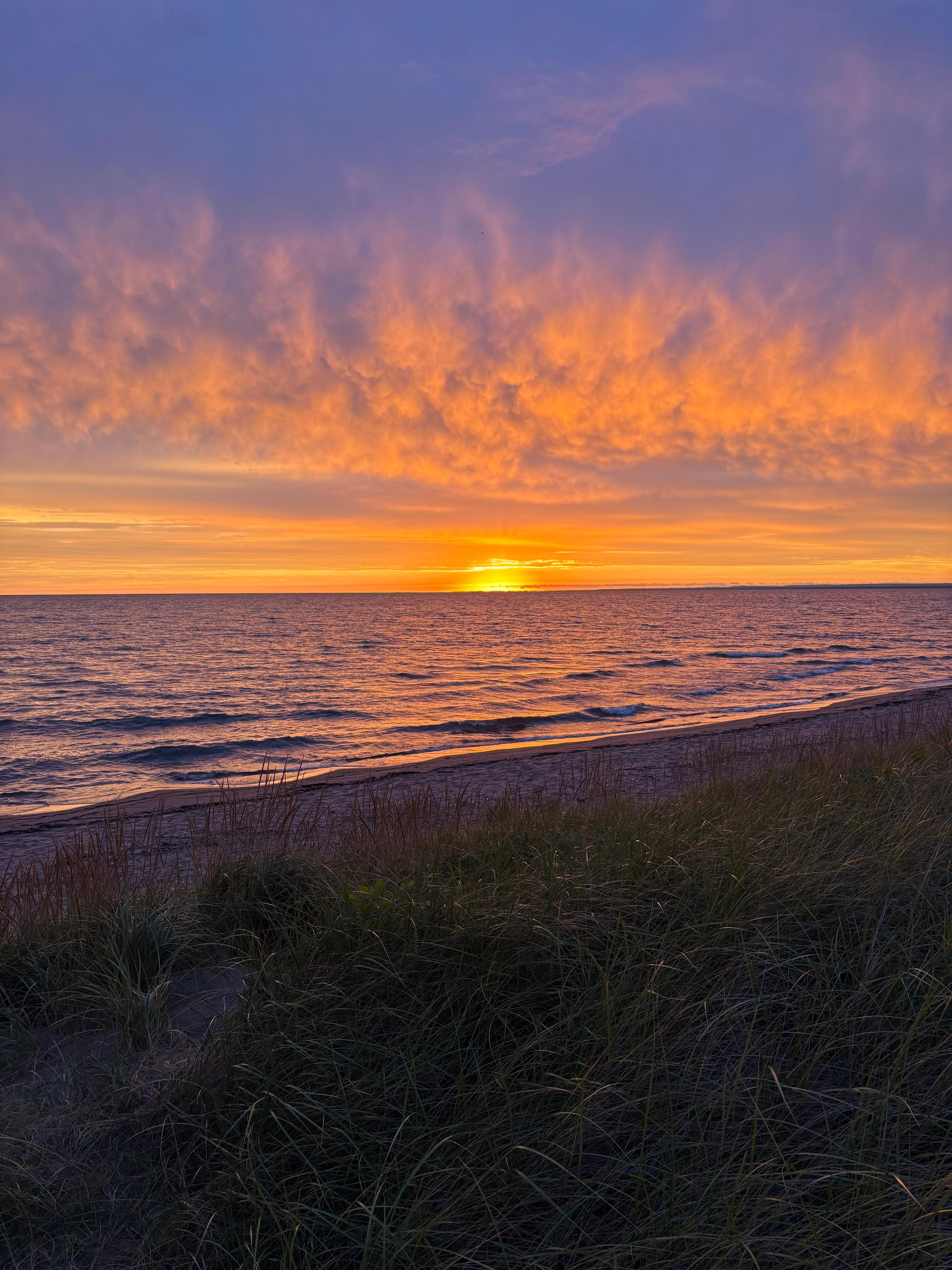 Sunrise from the beach just behind the house