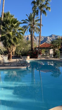 The heated pool, hot tub, and views were amazing, day and night