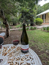 Evening on the verandah surrounded by beauty and birds singing