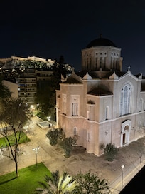 View from our room at night