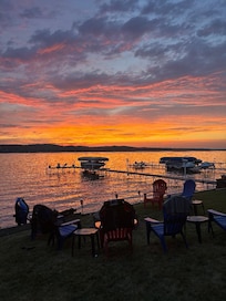Enjoy the beautiful sunsets with your family while sitting around the firepit roasting marshmallows.