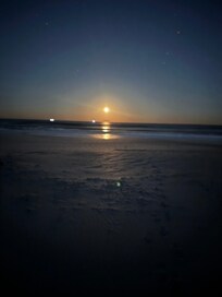 Neptune Beach moonrise