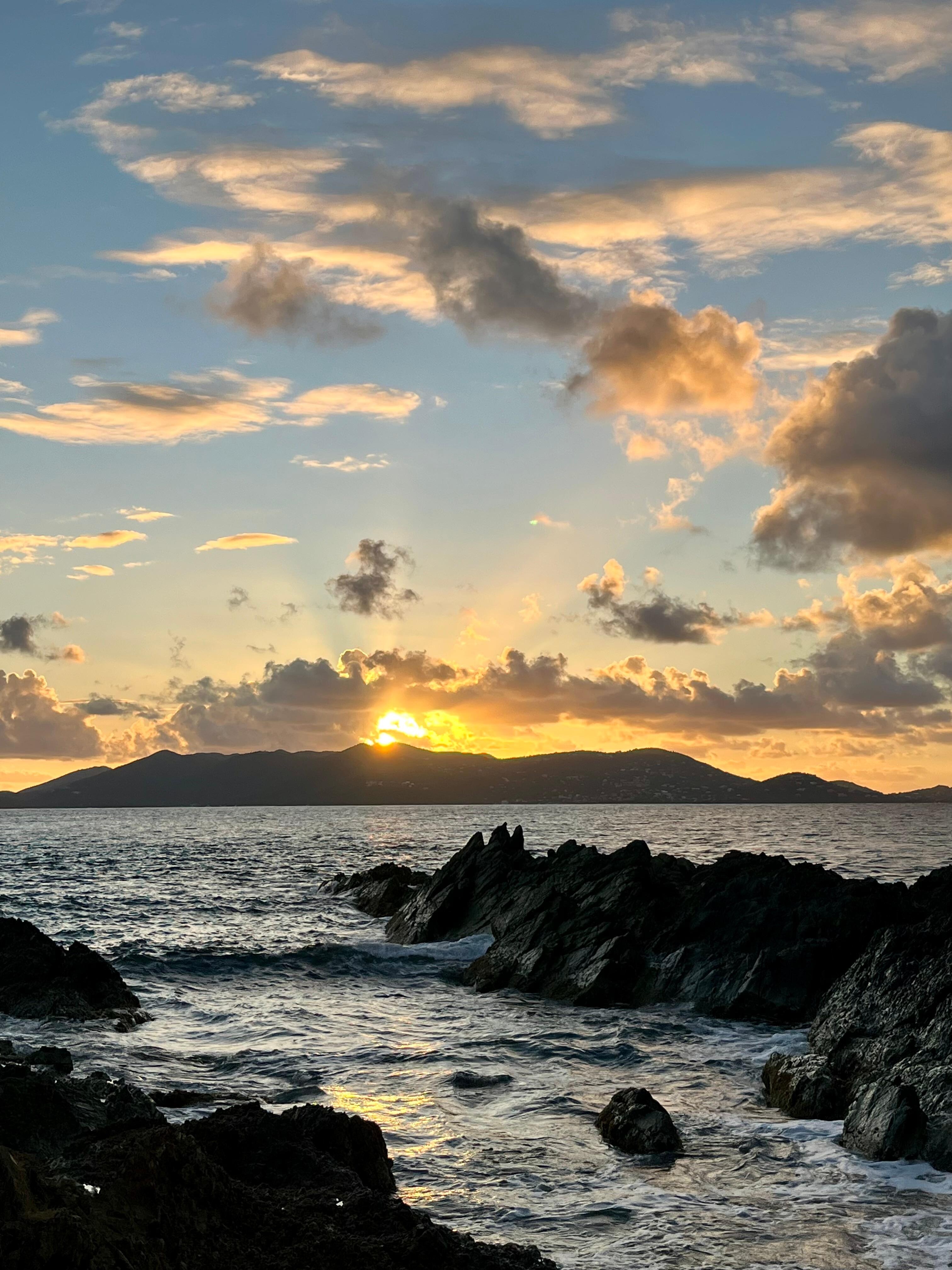 Sunrise from nearby point 