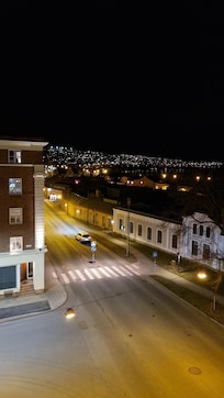 Bild från vår balkong på kvällen