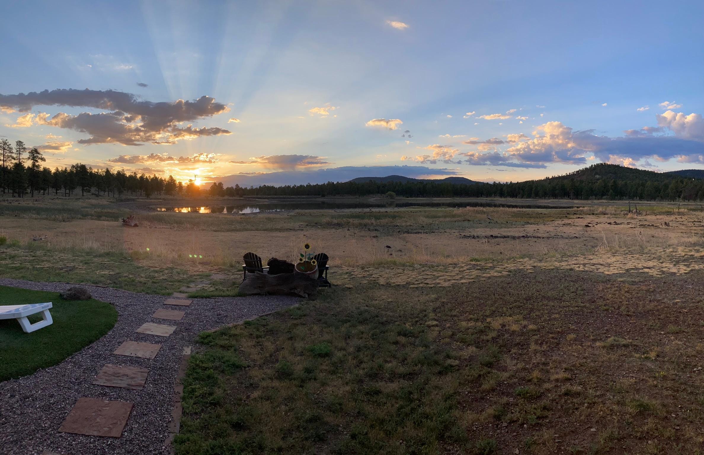 Sunrise from your back patio.