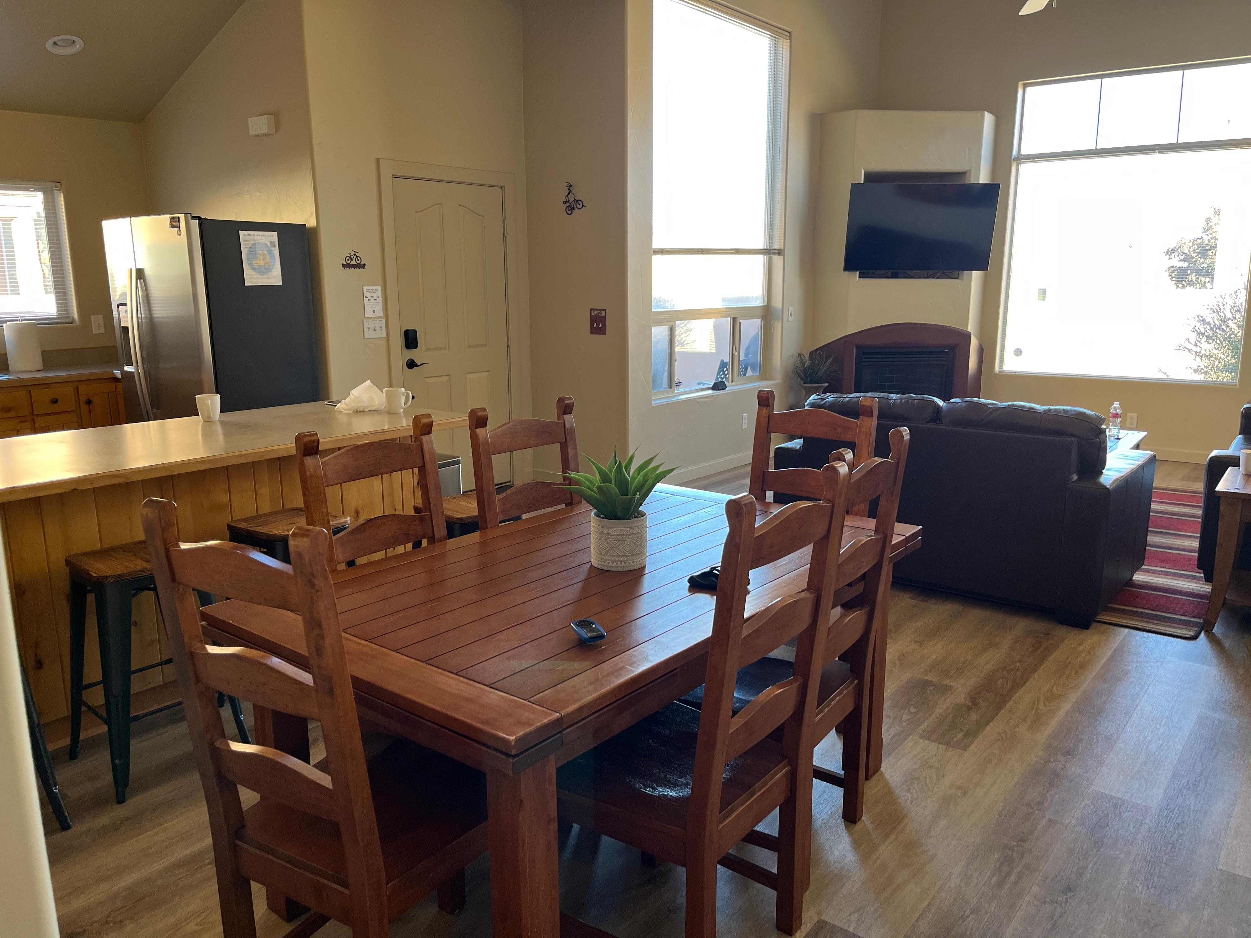 Dining room and living room 