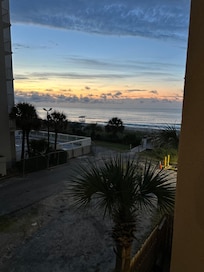 Partial ocean view from room