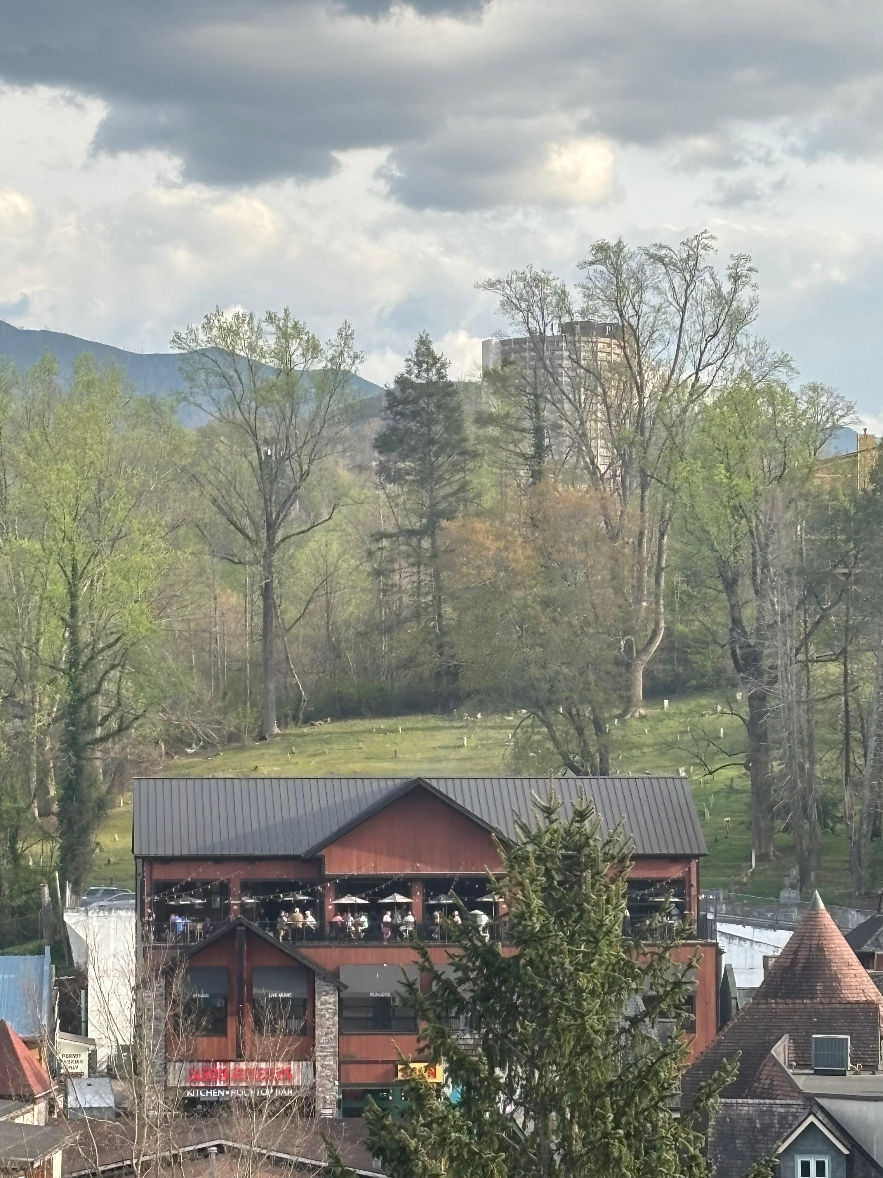 The view from our balcony.