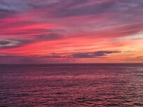 Amazing sunset from the balcony