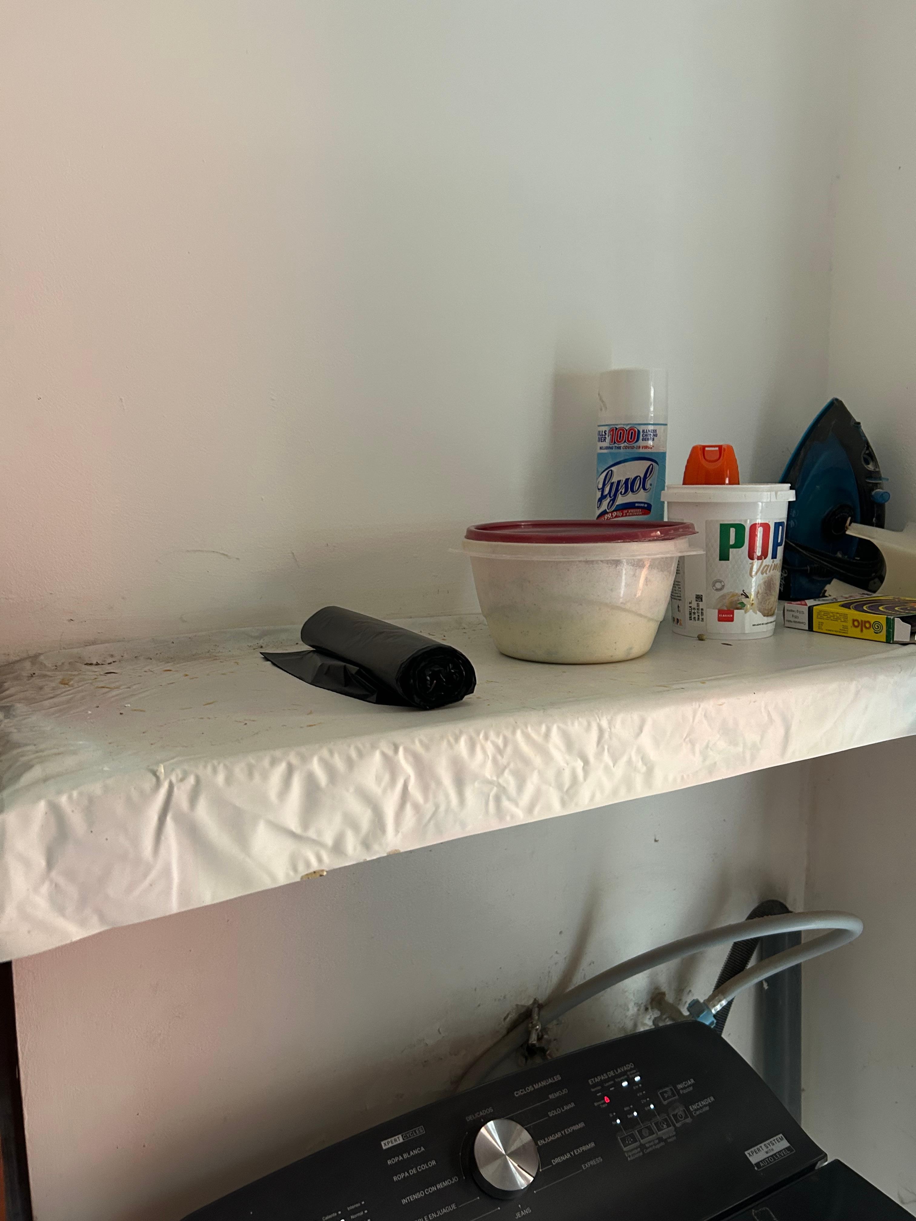 Example of the cobwebs/dust/dead insects in bedroom