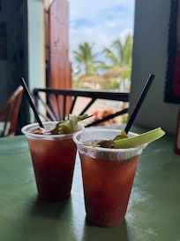 Sudi’s literally steps across the driveway