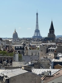 View from rooftop bar at hotel