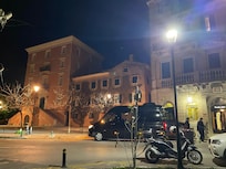 It’s the little up building on the right and Greece’s oldest library is on the left.