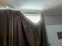 Blackout curtains don't really work when there's a giant Gap