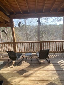 Where we spent most of our time. Screened back deck!