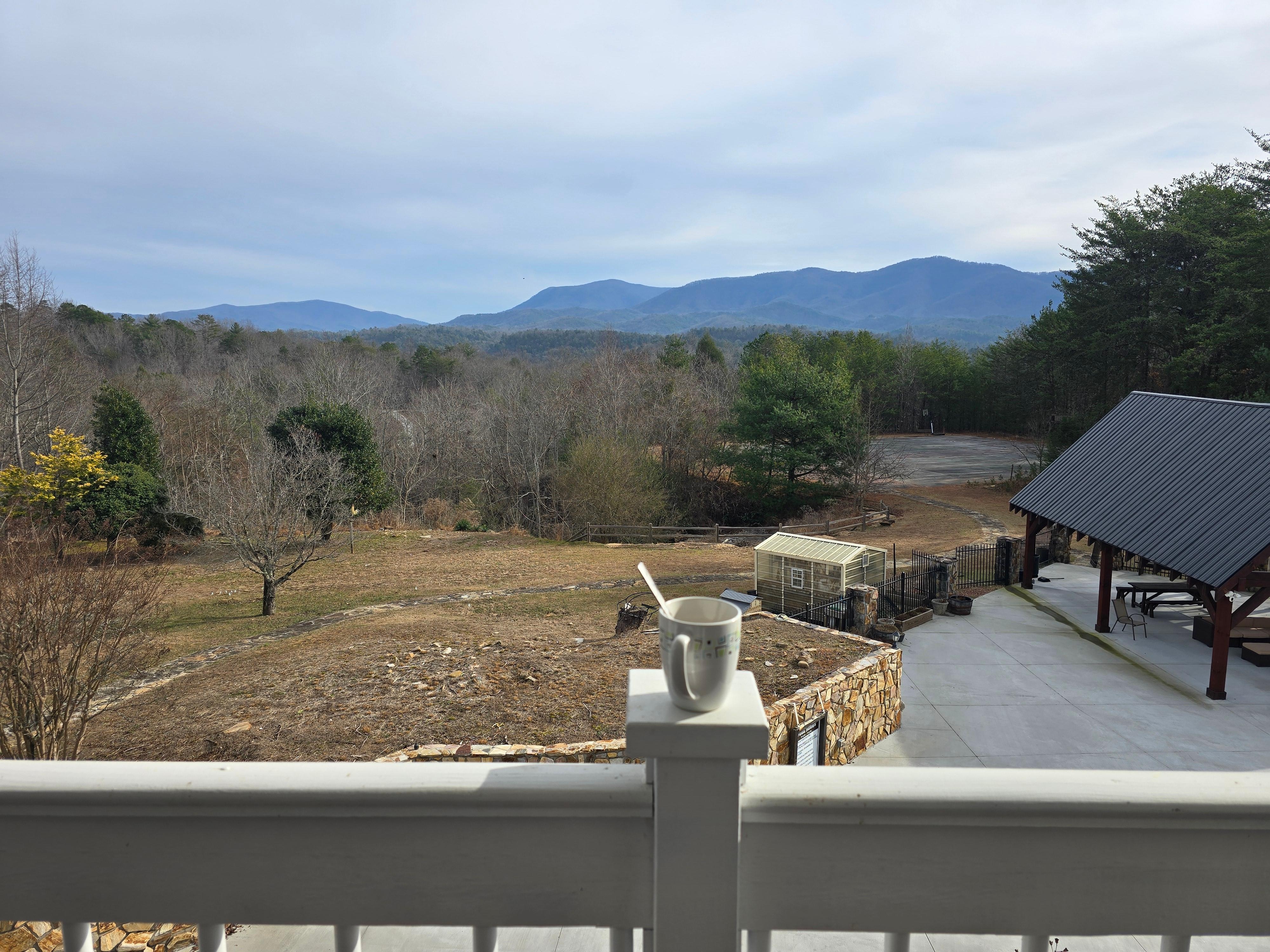 The back of the resort