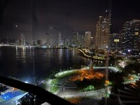 View from the floor to ceiling windows