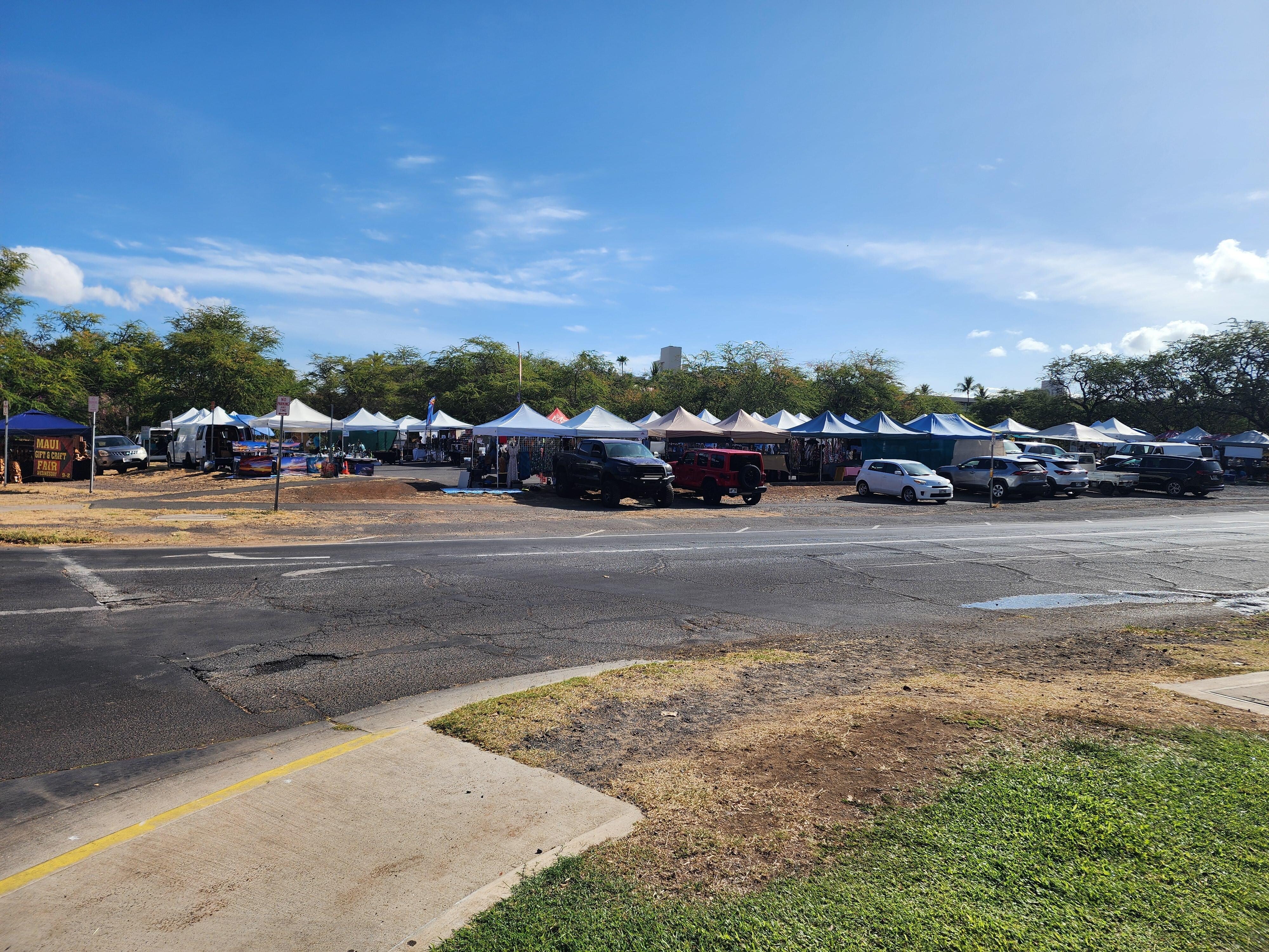 Wednesday outdoor market down the street 
