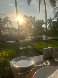 Dinner from
The steak house.