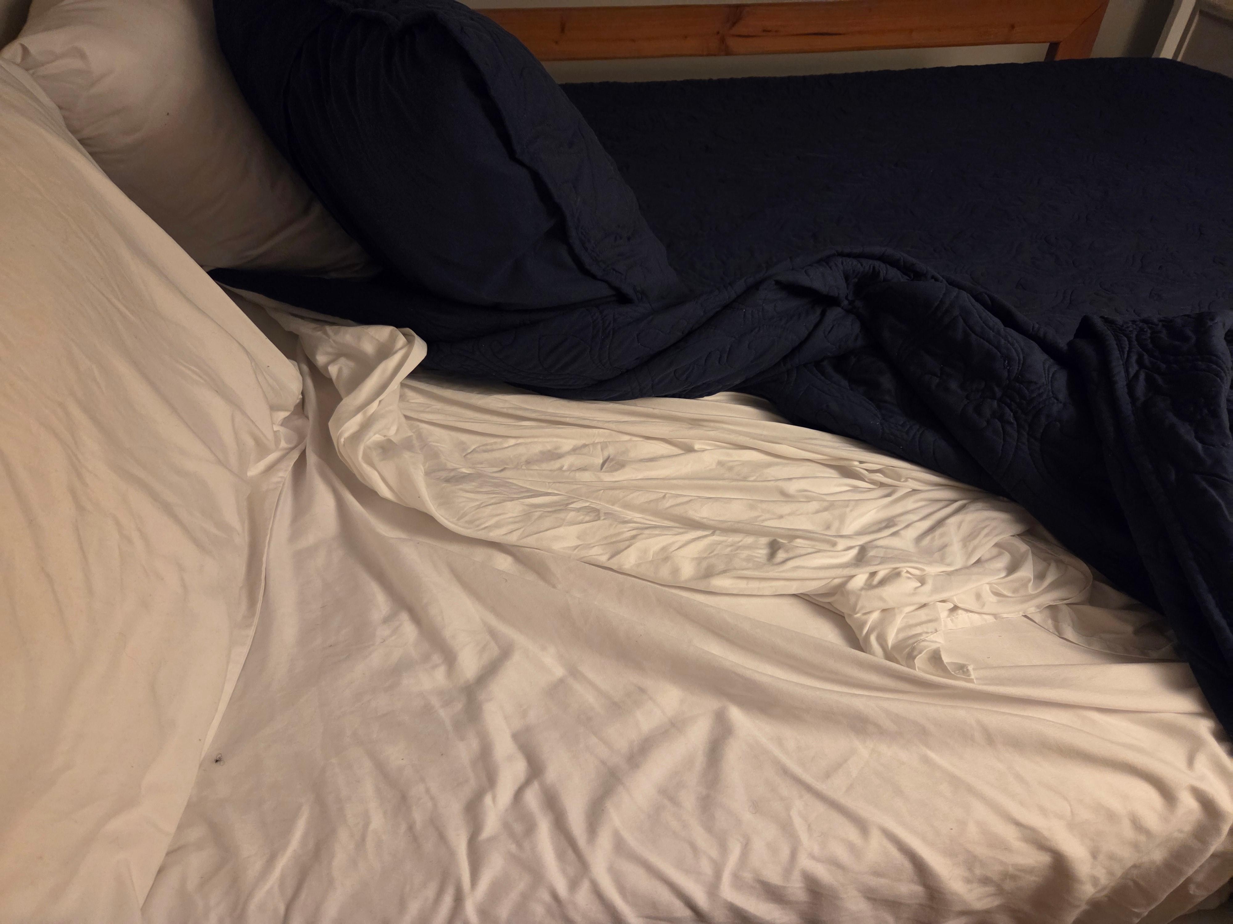 Slept in sheets