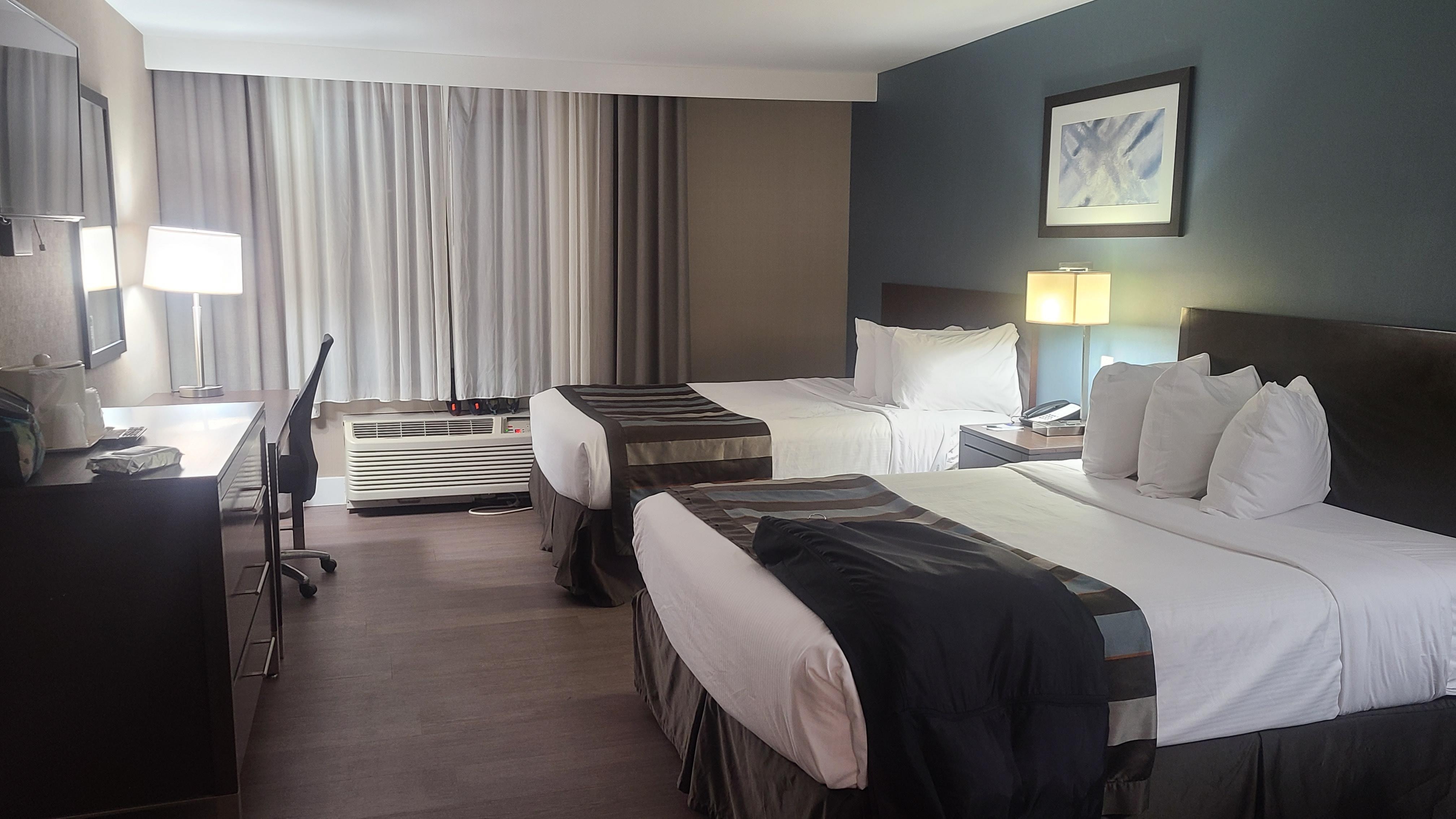 room looks clean far away.