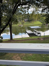 Looking off deck toward pier.