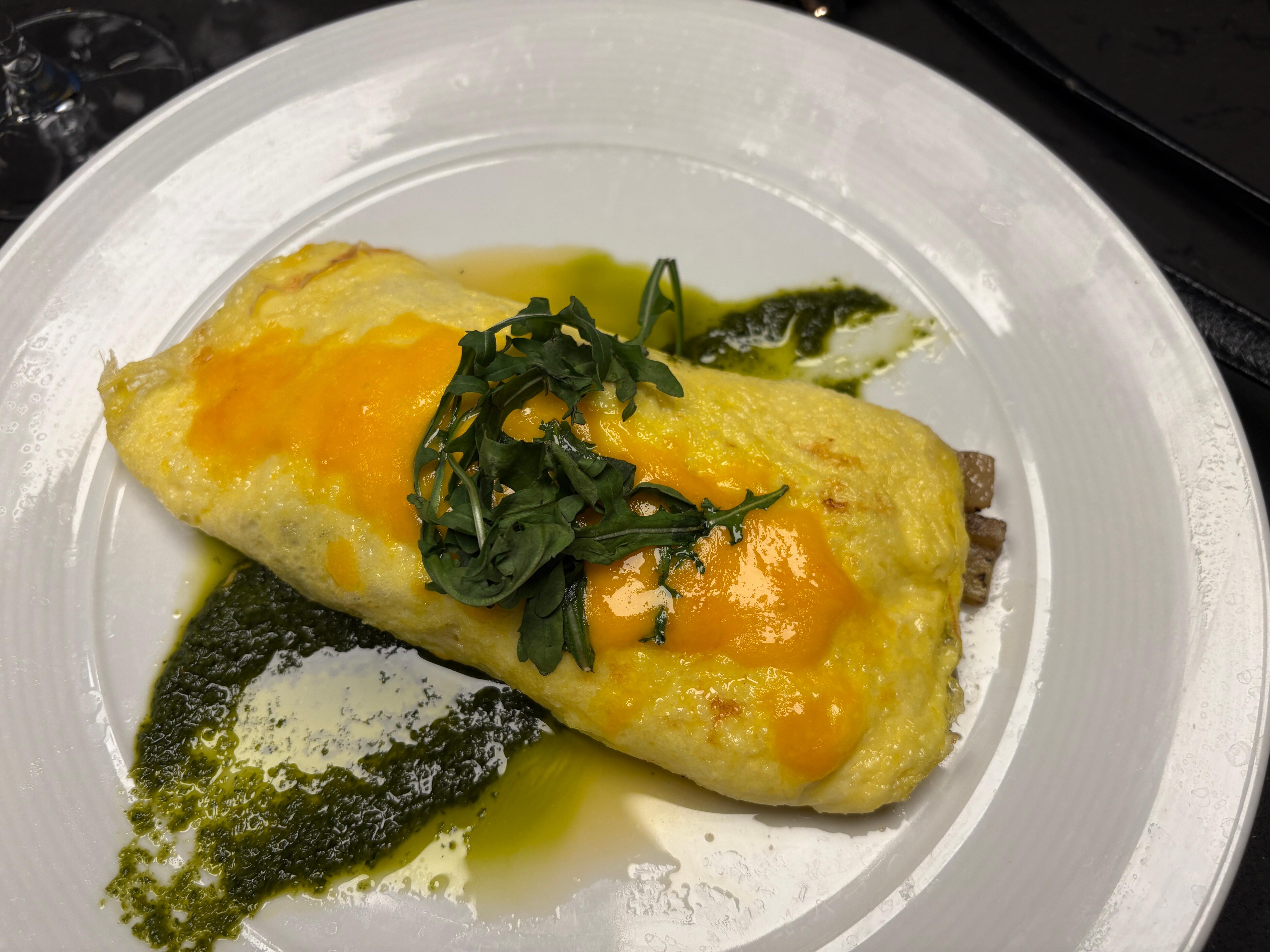 My husband had the farnam omelet, delicious 