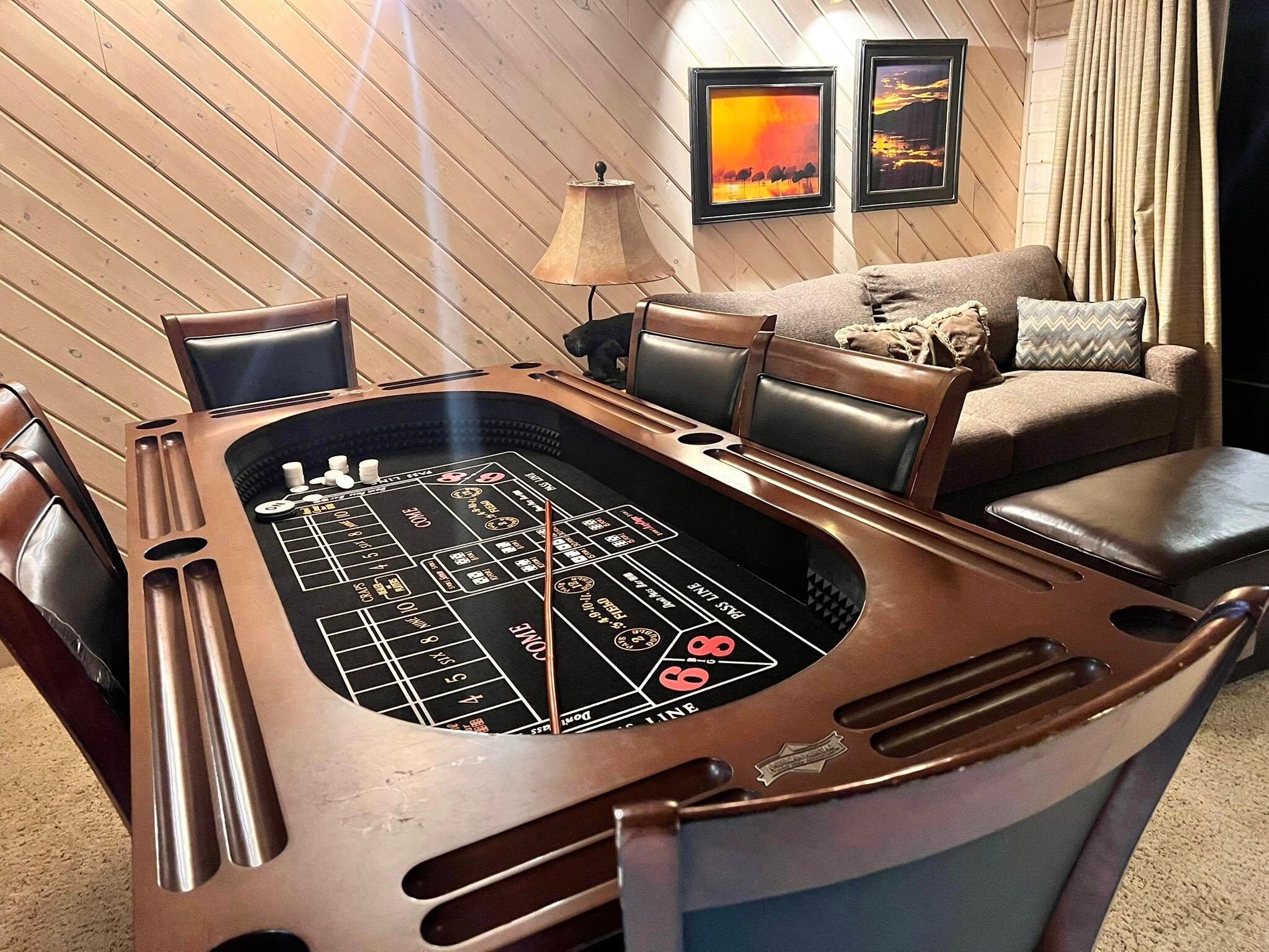 This table converts with a poker table top