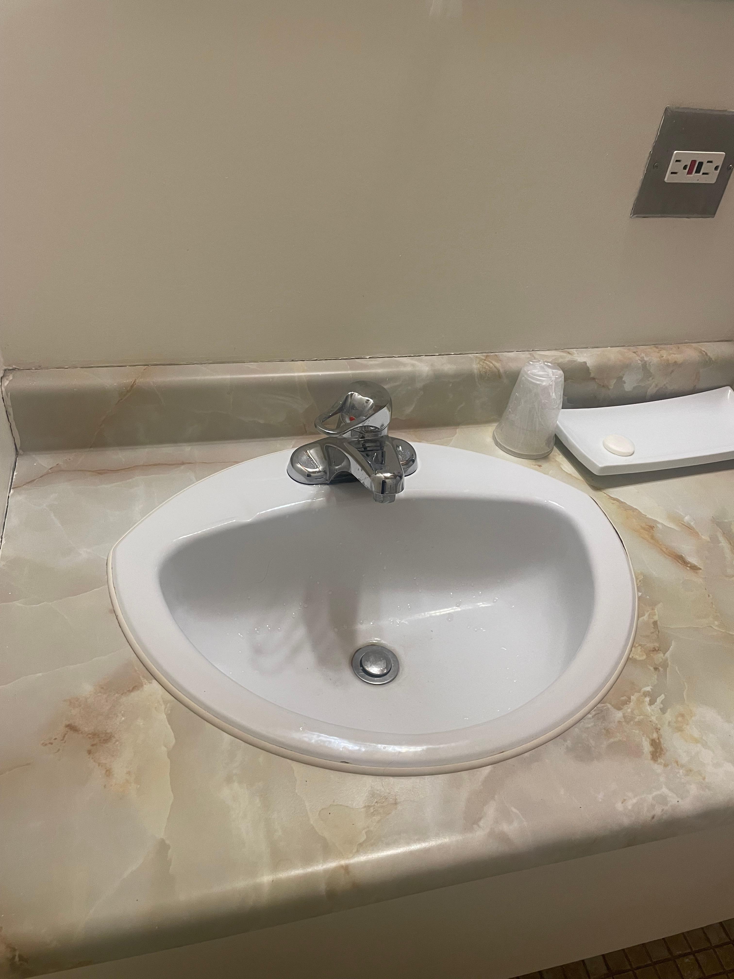 Sink. Cold water only. 